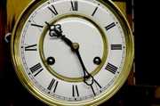 German Wall Hanging Oak Box Clock