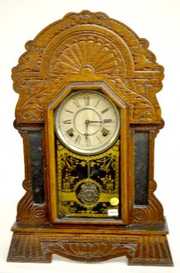 Sessions “Mirror # 37” Oak Kitchen Clock