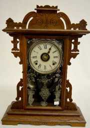 Walnut Time and Strike Kitchen Clock