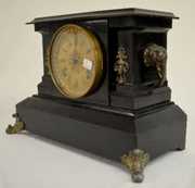 Ansonia “Clayton” Iron Case Mantel Clock