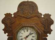 Ingraham “Defender A” Oak Calendar Kitchen Clock