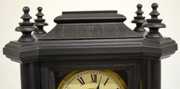 Ingraham “Domino” Ebony Shelf Clock