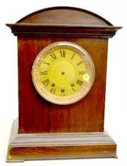 English or German 8 Bell Mahogany Bracket Clock