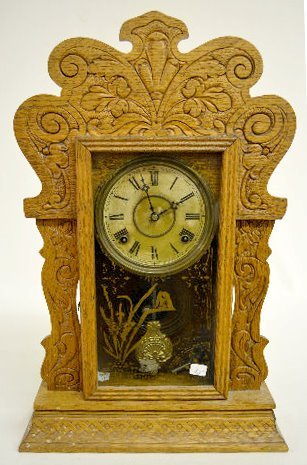 Sessions “Victor No. 2” Oak Kitchen Clock