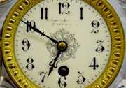 French Miniature China Case Clock