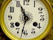 French Green Onyx Mantel Clock