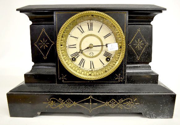 Ansonia “Palermo” Iron Case Mantel Clock
