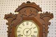 Ingraham “Pacific” Oak Hanging Clock
