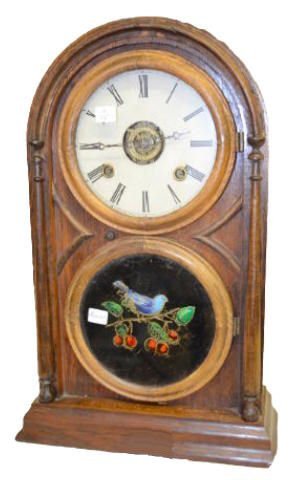 Atkins Rosewood Round Top Cottage Clock