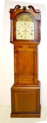 English Calendar Grandfather Clock, Animated