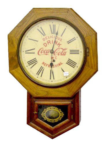 Ansonia Coca Cola Advertising Wall Clock