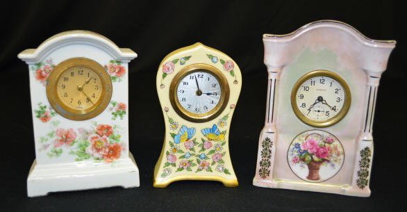 3 Miniature Antique China Clocks