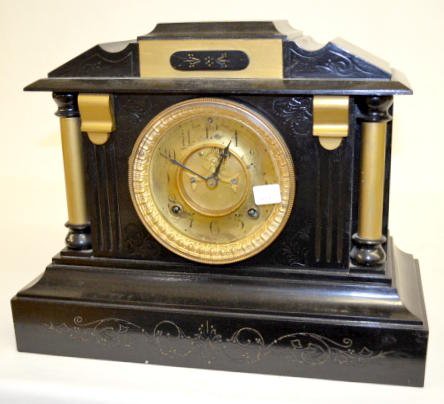 Ansonia Iron Case Mantel Clock