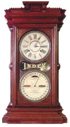 Lynch Brothers Index 1866 Calendar Clock