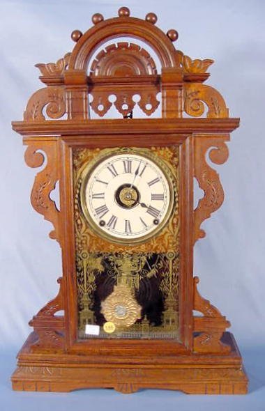 Walnut Mantel Clock NR