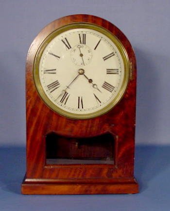 Mahogany Veneer Clock w/Time Only Movement