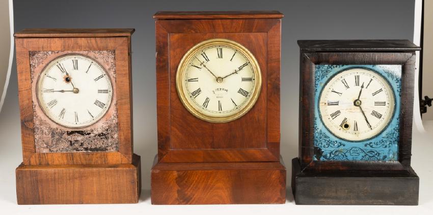 Three C. N. Jerome Cottage Clocks