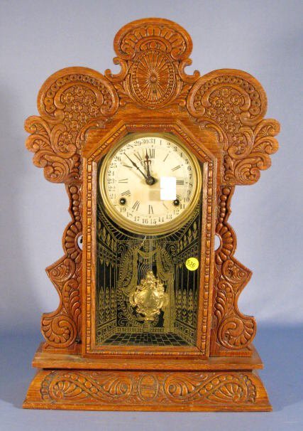 Ingraham Gila Presswood Calendar Clock