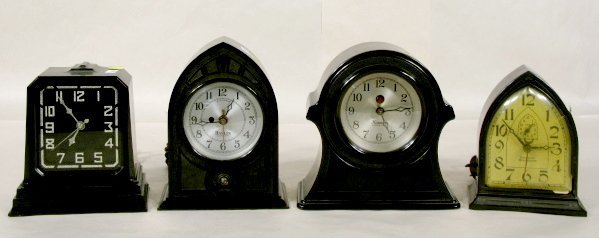 4 Vintage Electric Alarm Clocks