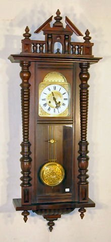 German Spring Wound Arch Top Clock