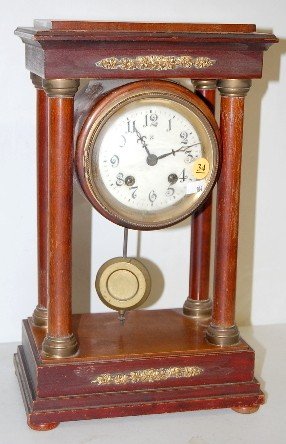 French 4 Column Empire Clock