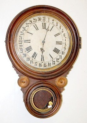 Ingraham Rosewood Meridian Lovell Calendar Clock