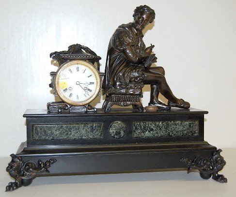 Japy Freres French Statue Clock