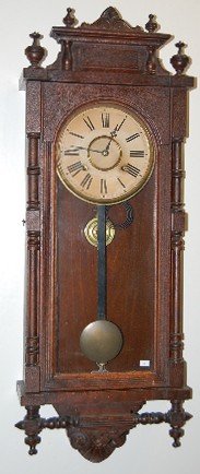 Oak Ansonia Queen Elizabeth Wall Clock