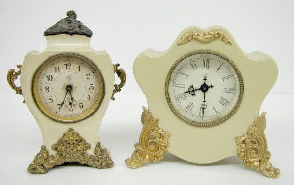 2 F. Kreober Metal Alarm Clocks