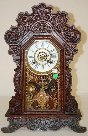 Waterbury “Festus” Oak Kitchen Clock w/Alarm