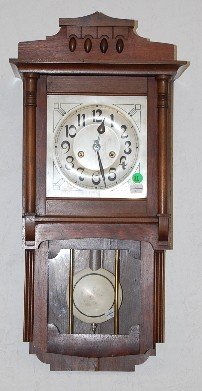 Walnut Berliner Style Wall Clock