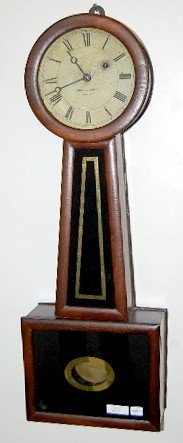 Weight Driven Banjo Clock, Signed Howard & Davis