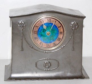 Lenzkirch English Pewter Dresser Clock