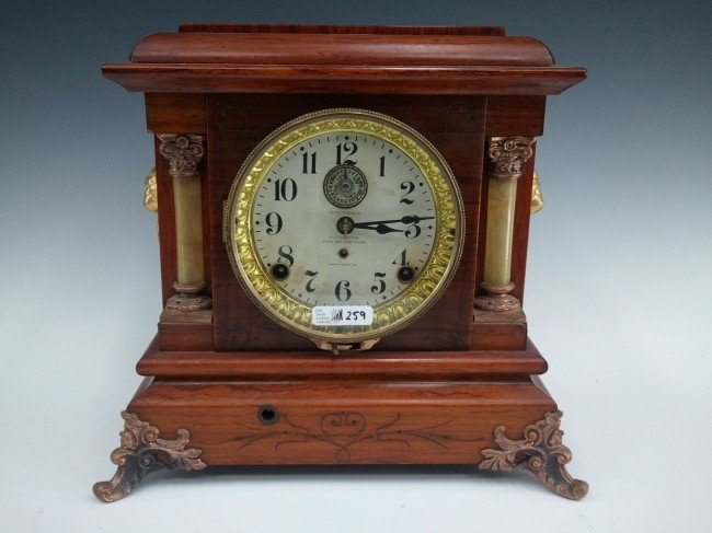 UNUSUAL SETH THOMAS MANTLE CLOCK W/ ALARM