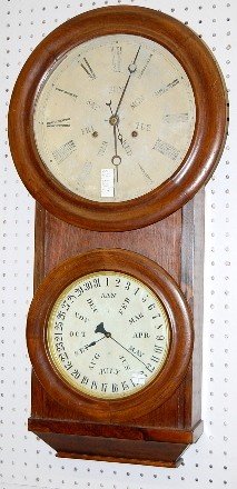 B.B. Lewis No. 2 Rosewood Calendar Clock