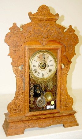 Seth Thomas Giant #13 Oak Kitchen Clock