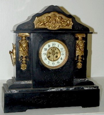 Large French Japy Freres Slate Clock