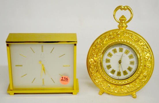 Bulova & Phinney Walker Dresser Clocks