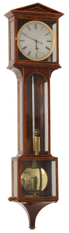 Mahogany 8 Day Laterndluhr Wall Regulator