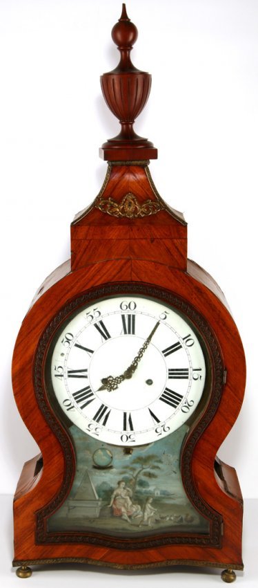 C. 1800 NEUCHATEL STYLE CLOCK SIGNED GERRIT, AMSTERDAM