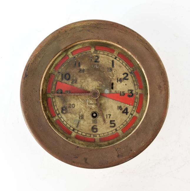 CHELSEA BRASS SHIPS RADIO ROOM CLOCK