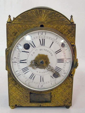 Early French Lantern Style Clock by J.B. Dutertre