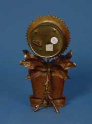 Waterbury Brass Sunflower Novelty Clock