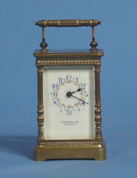 Small Brass Carriage Shelf Clock