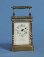 Small Brass Carriage Shelf Clock