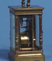 Small Brass Carriage Shelf Clock