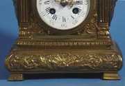 Victorian French Brass Mantel Clock