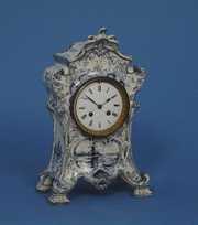 Royal Bonn Delft Porcelain Mantel Clock