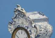 Royal Bonn Delft Porcelain Mantel Clock