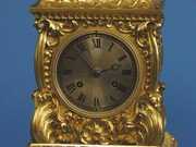 Sea Shell Motif French Bronze Mantel Clock